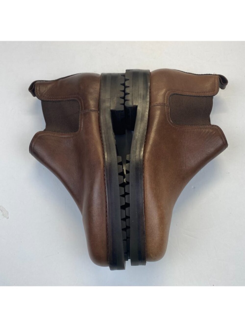 Polo Ralph Lauren Boots Brown Leather Woman's Size 5.5 B Pull On - Picture 2 of 11